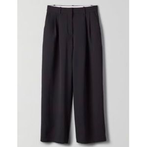Wilfred Aritzia Aramis Wide Leg Trouser Pant Black